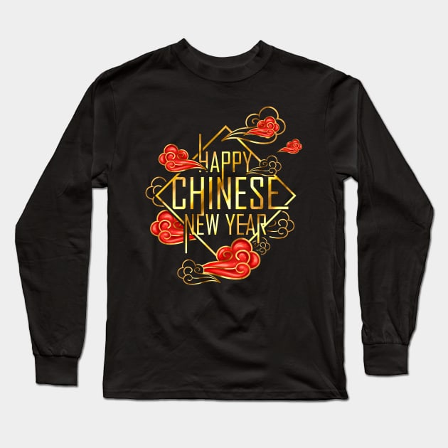 Chinese Clouds 2023 Chinese New Year Long Sleeve T-Shirt by SinBle